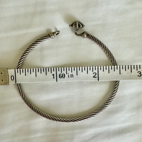 David Yurman silver bracelet Starburst with diamonds - Picture 8 of 15